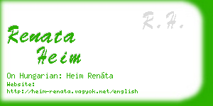 renata heim business card
